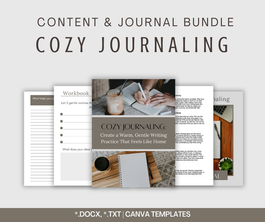 Cozy Journaling | Content & Journal Bundle