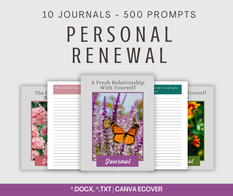 Personal Renewal Journal Collection | 10 Journals