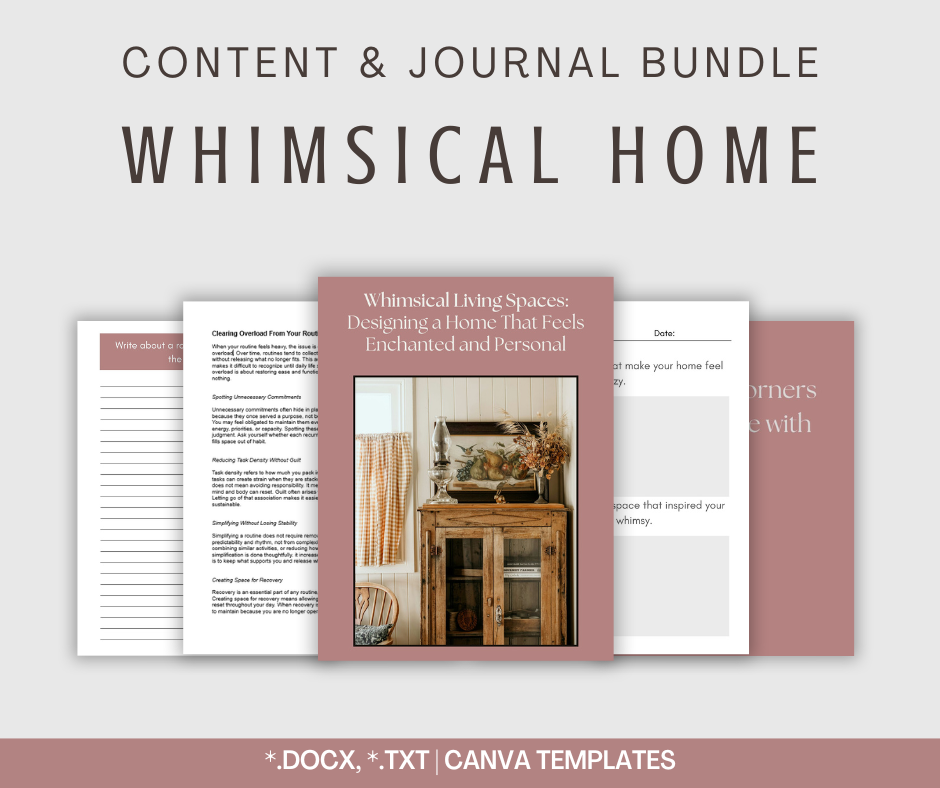 Whimsical Home and Environment | Content & Journal Bundle