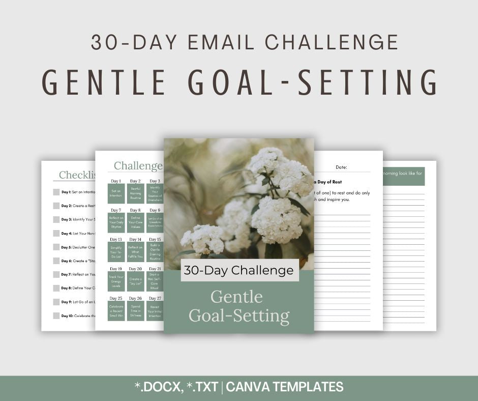 30-Day Gentle Goal-Setting Challenge – Happy Healthy Content