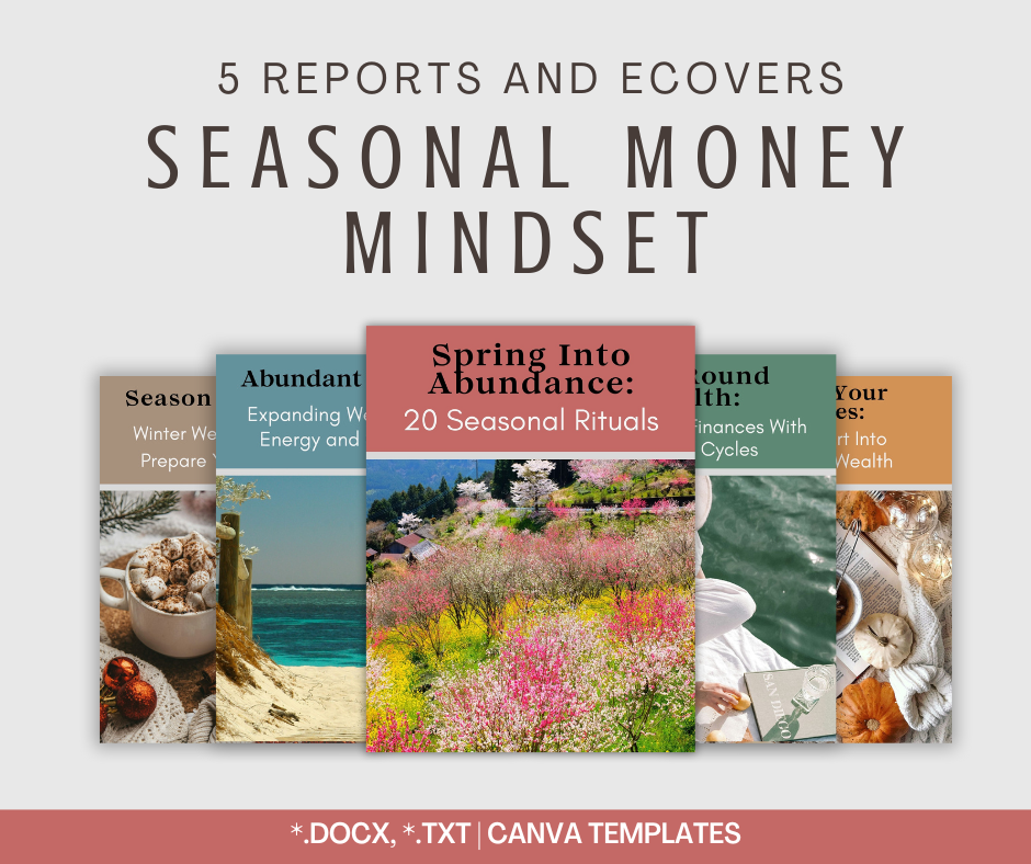 Seasonal Money Mindset Reports | 5 Report Bundle