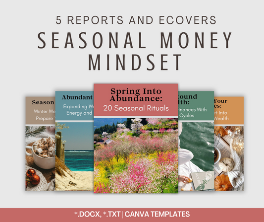 Seasonal Money Mindset Reports | 5 Report Bundle