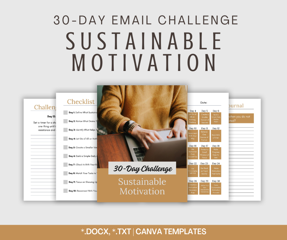 30-Day 'Sustainable Motivation' Challenge