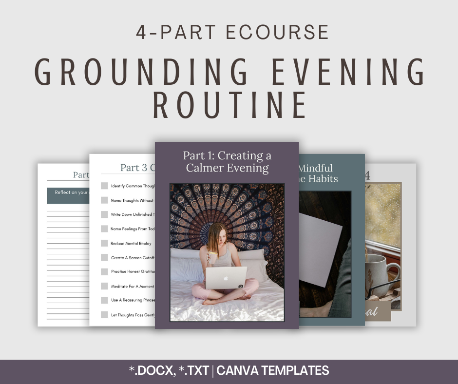 4-Part eCourse: Grounding Evening Routine