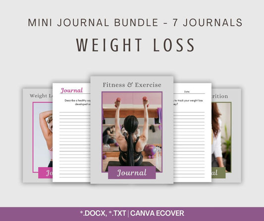 Weight Loss Journals | 7 Mini Journals