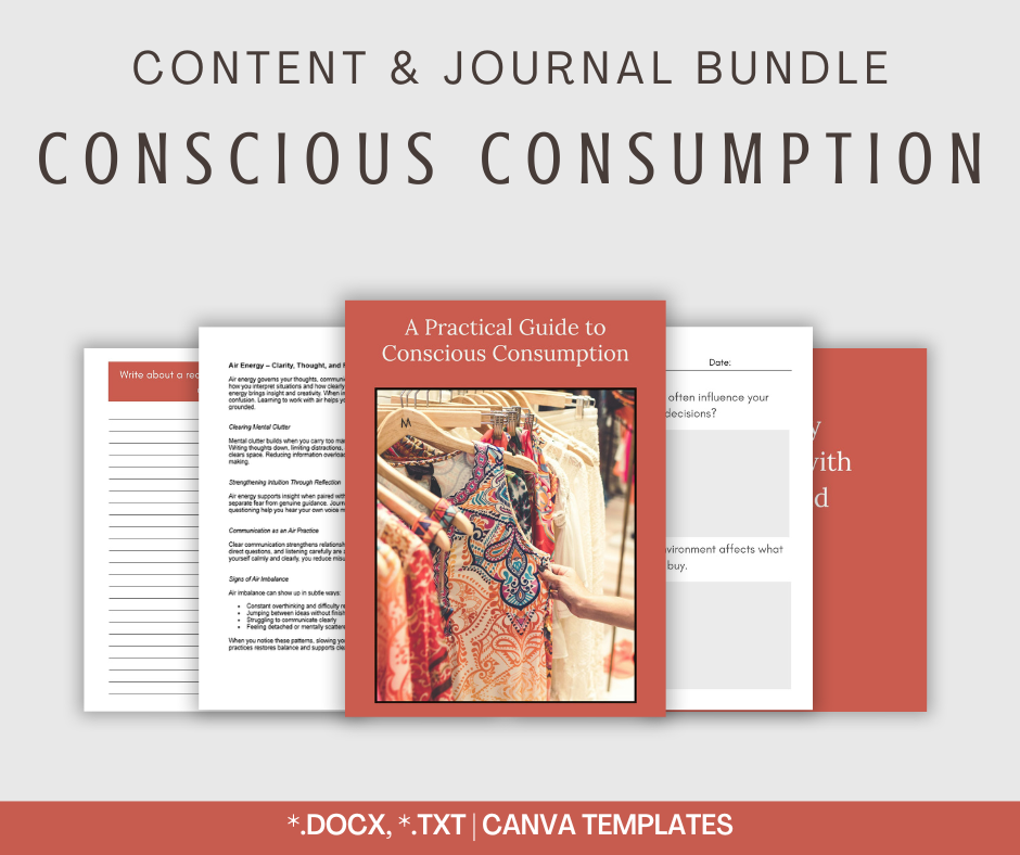Conscious Consumption | Content & Journal Bundle