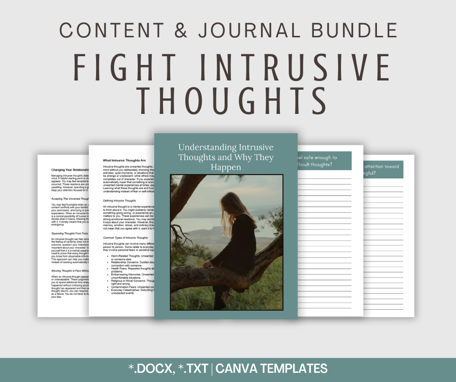 Fight Intrusive Thoughts | Content & Journal Bundle