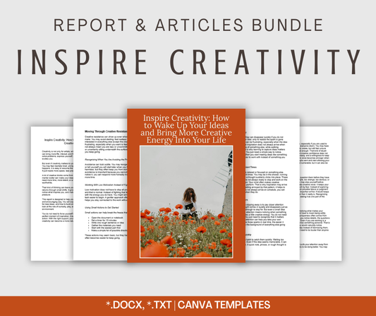 Inspire Creativity | Report & Articles Bundle