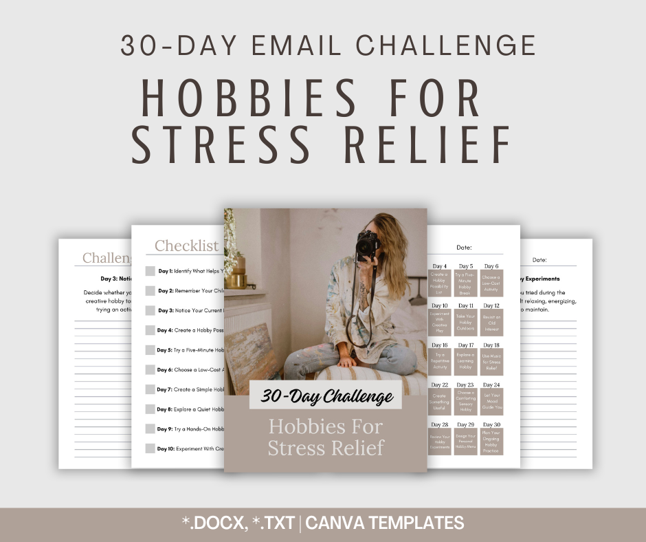 30-Day 'Hobbies For Stress Relief' Challenge