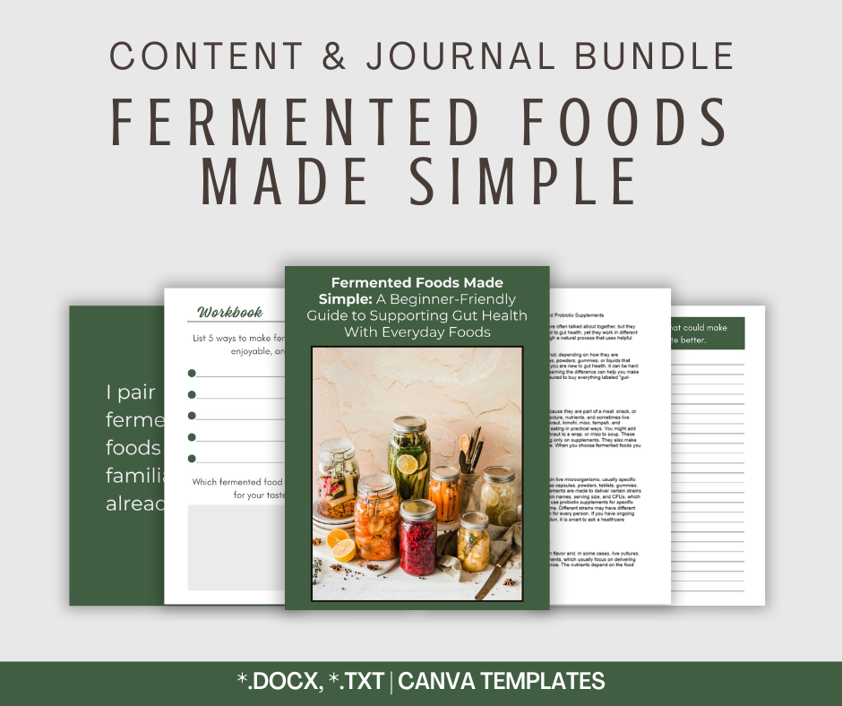 Fermented Foods Made Simple | Content & Journal Bundle