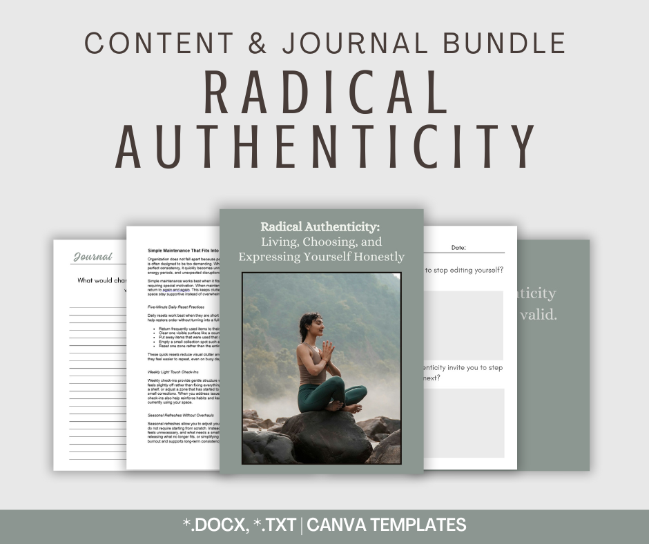Radical Authenticity | Content & Journal Bundle