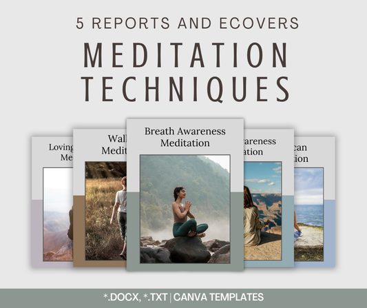 Meditation Techniques Reports | 5 Report Bundle
