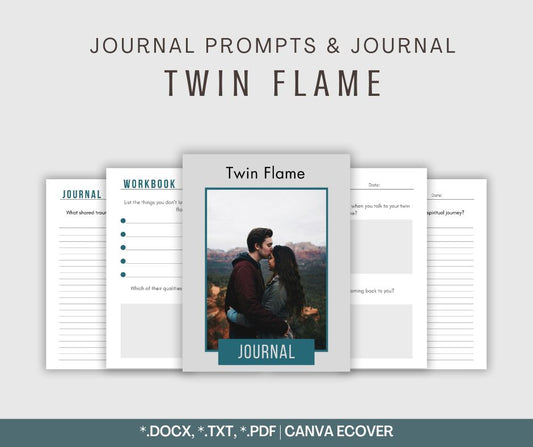 Twin Flame Journal & Prompts Bundle