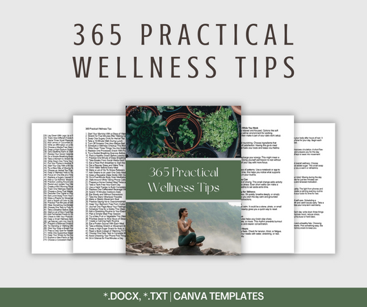 365 Practical Wellness Tips | Content Bundle