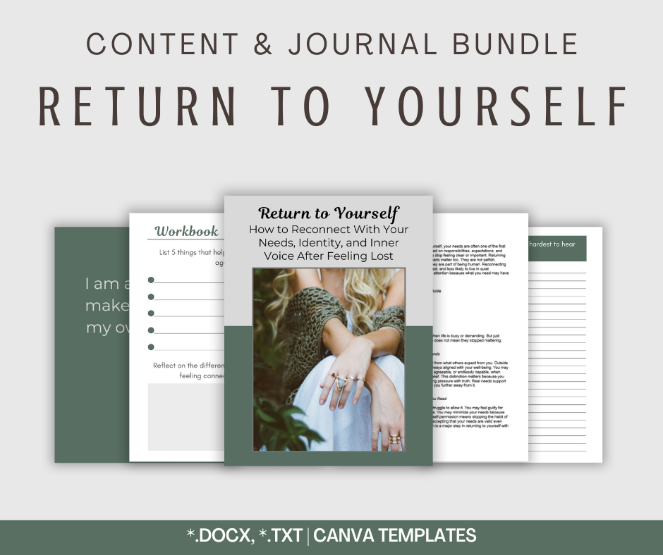 Return to Yourself | Content & Journal Bundle