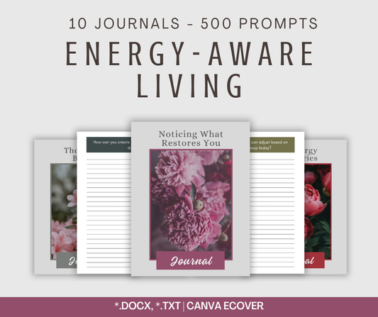 Energy-Aware Living Journal Collection | 10 Journals