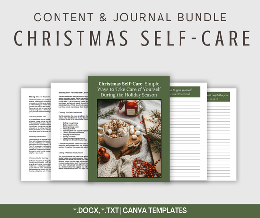 Christmas Self-Care | Content & Journal Bundle