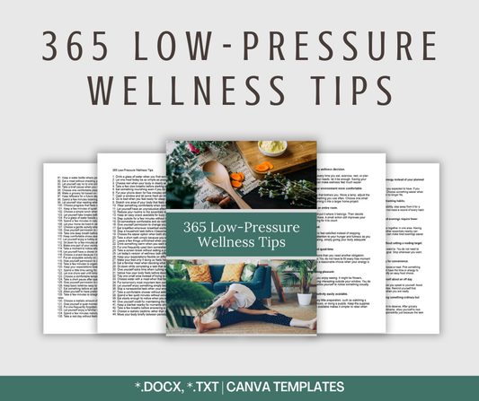 365 Low-Pressure Wellness Tips | Content Bundle