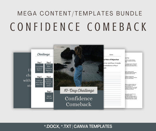 Confidence Comeback | MEGA Content and Templates Bundle