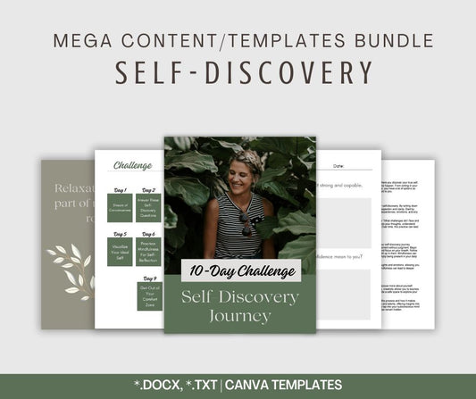 Self-Discovery | MEGA Content and Templates Bundle