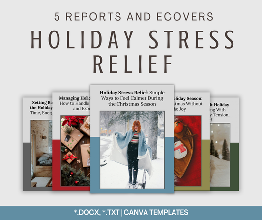 Holiday Stress Relief Reports | 5 Report Bundle