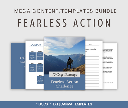 Fearless Action | MEGA Content and Templates Bundle