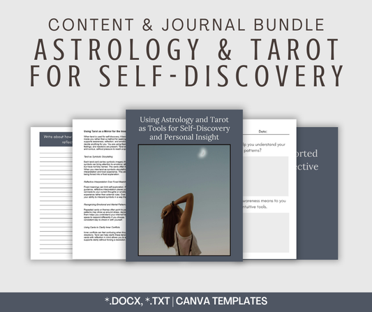 Astrology and Tarot For Self-Discovery | Content & Journal Bundle