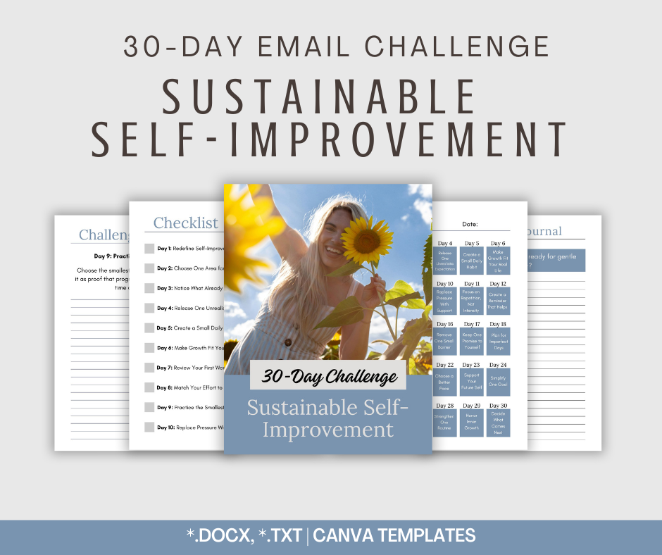 30-Day 'Sustainable Self-Improvement' Challenge