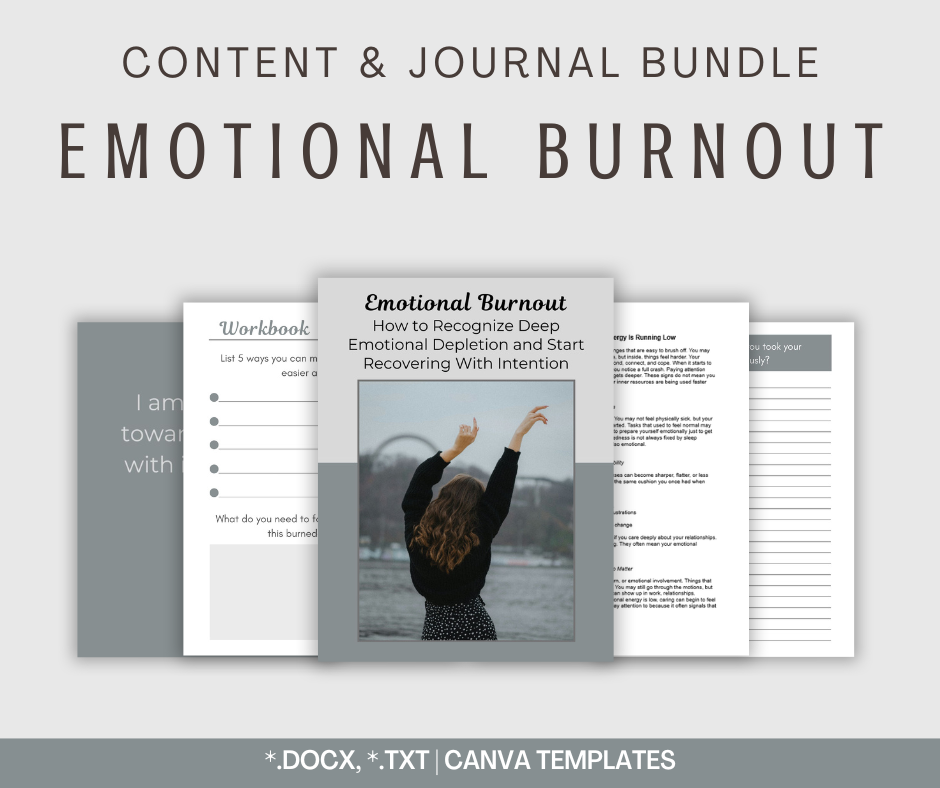 Emotional Burnout | Content & Journal Bundle