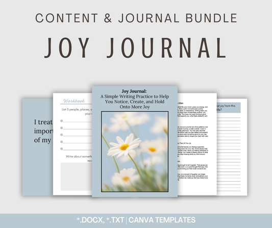 Joy Journal | Content & Journal Bundle