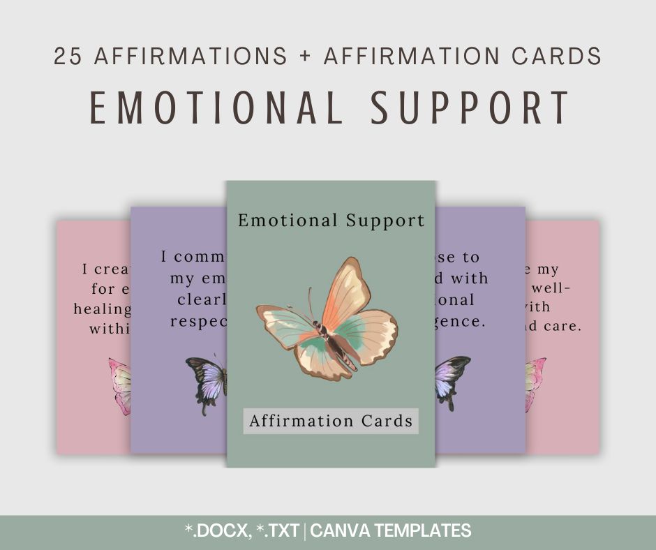 Emotional Support Affirmations | PLR Minis