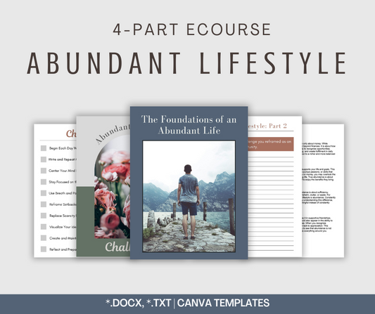 4-Part eCourse: Creating an Abundant Lifestyle