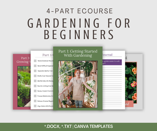 4-Part eCourse: Gardening For Beginners