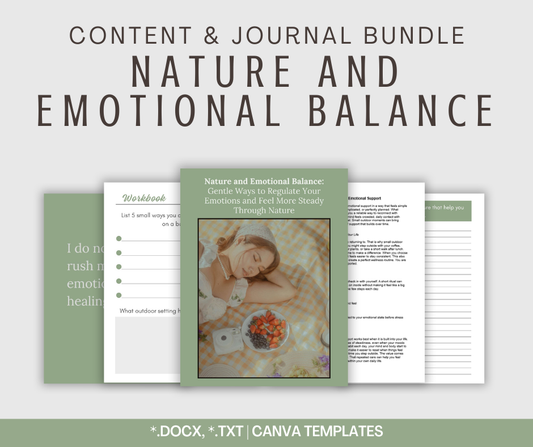 Nature and Emotional Balance | Content & Journal Bundle