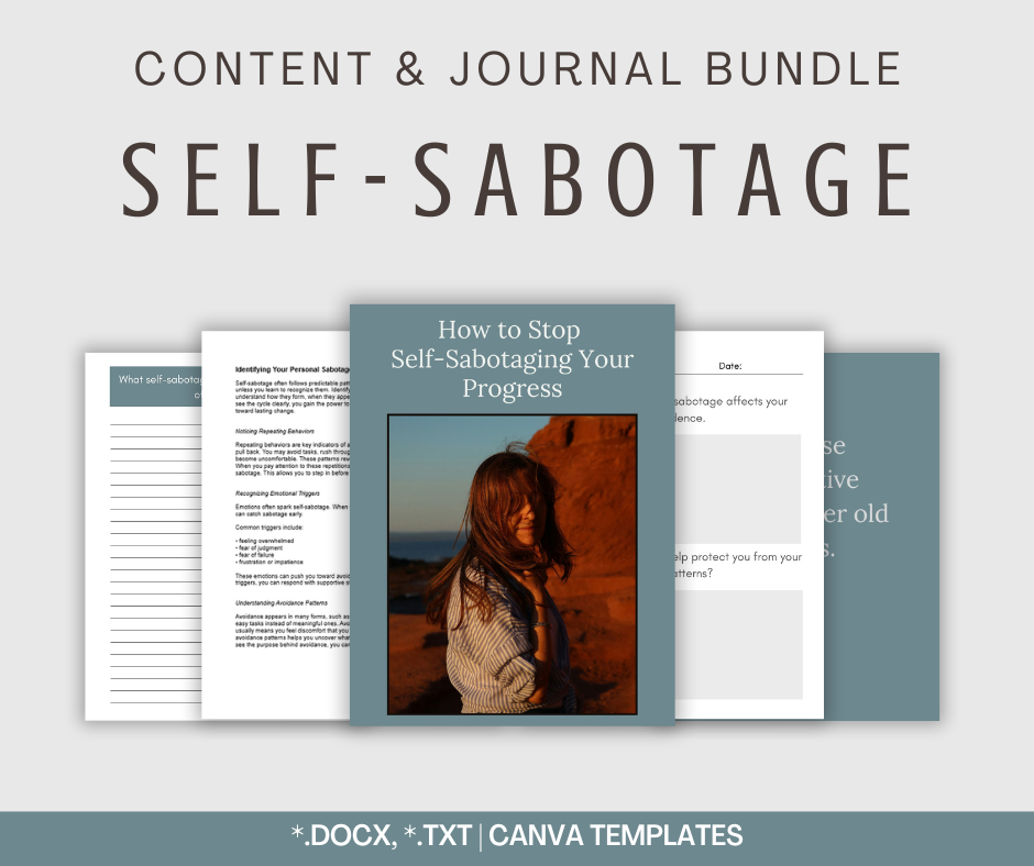 Self-Sabotage | Content & Journal Bundle