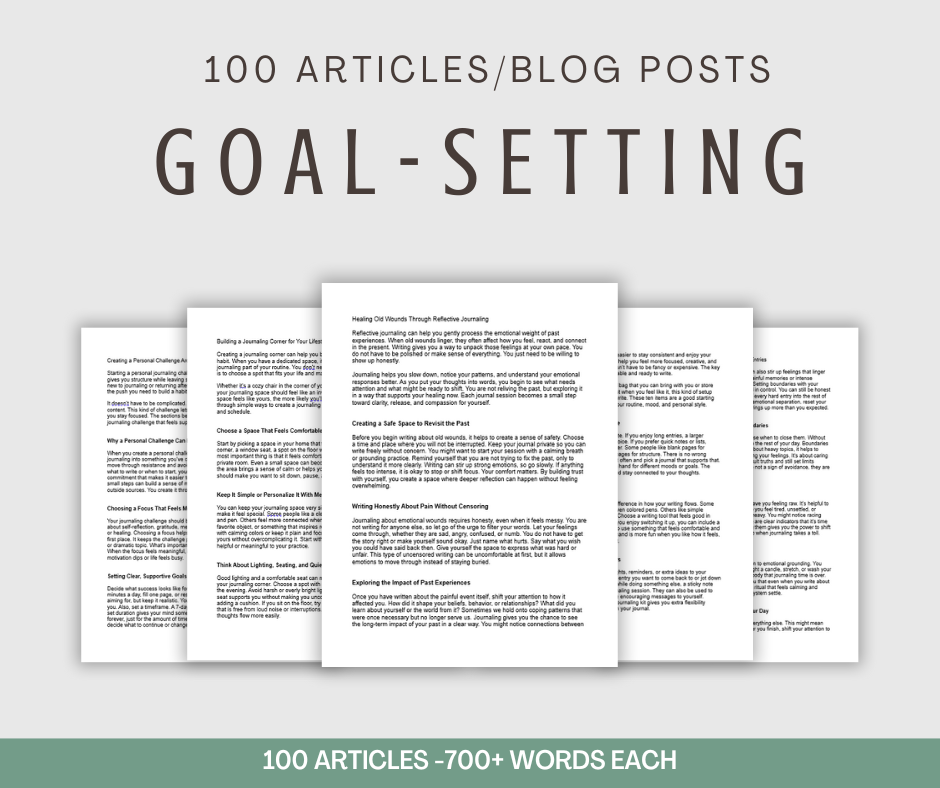 100 Goal-Setting Articles