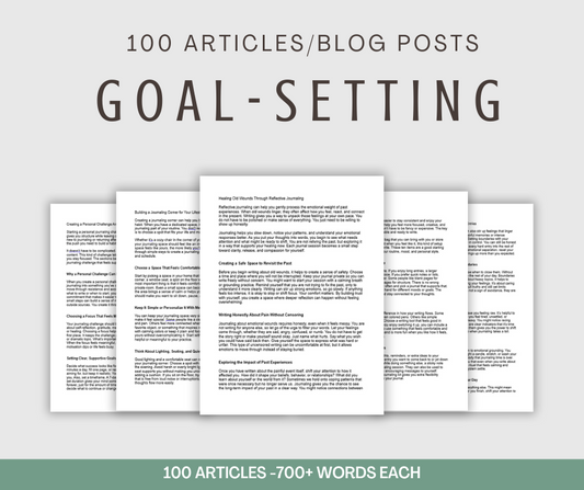 100 Goal-Setting Articles