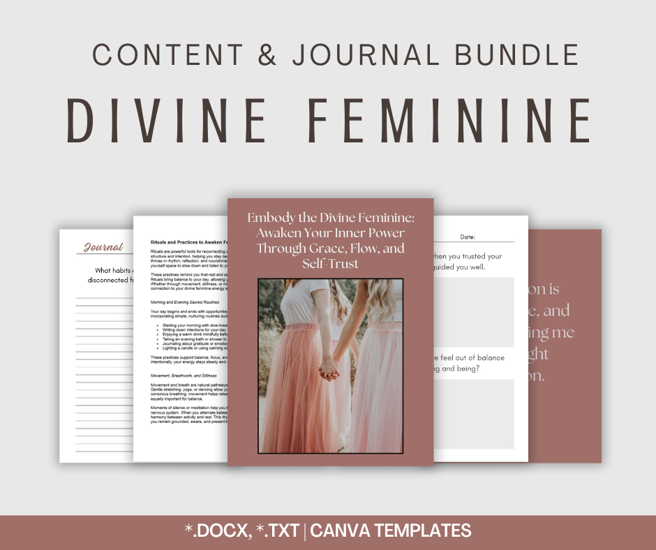 Divine Feminine Energy | Content & Journal Bundle