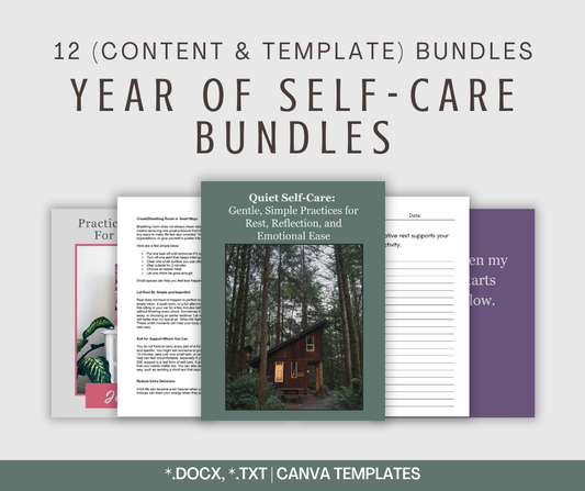 Year of Self-Care Bundles | 12 Bundles