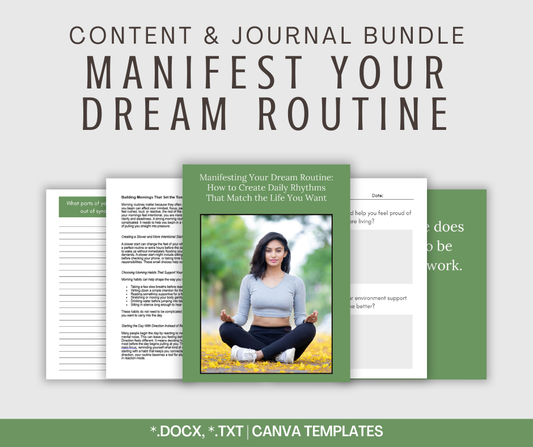 Manifest Your Dream Routine | Content & Journal Bundle