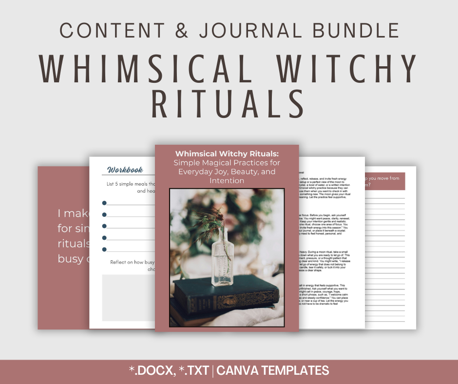 Whimsical Witchy Rituals | Content & Journal Bundle