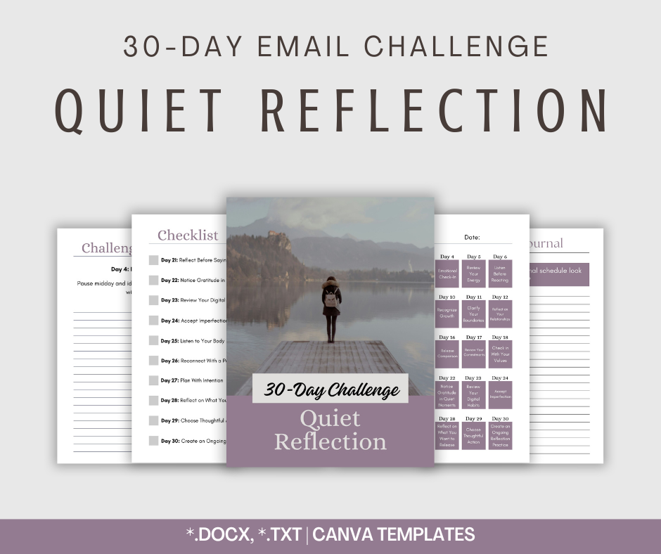 30-Day Quiet Reflection Challenge – Happy Healthy Content