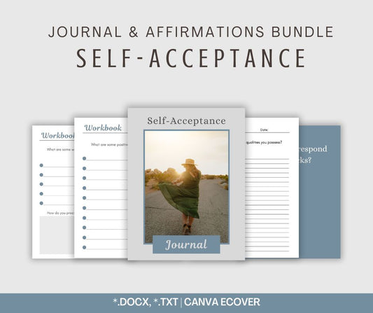Self-Acceptance | Journal & Affirmations Bundle