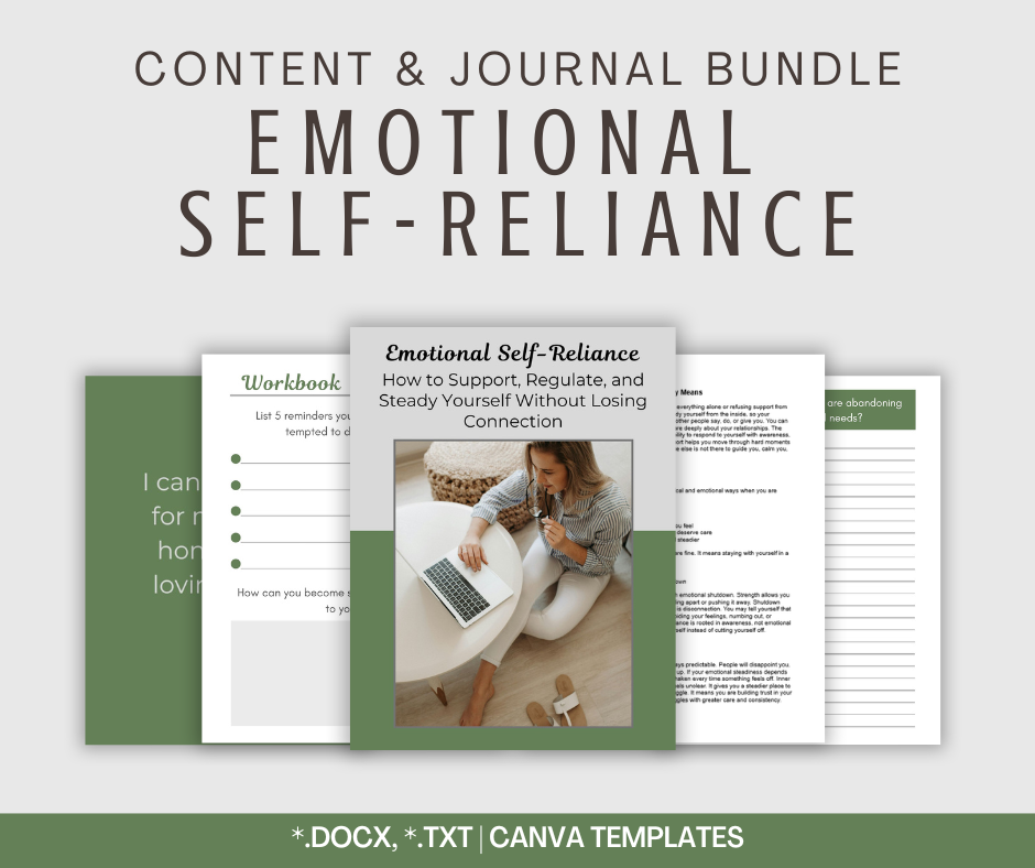 Emotional Self-Reliance | Content & Journal Bundle
