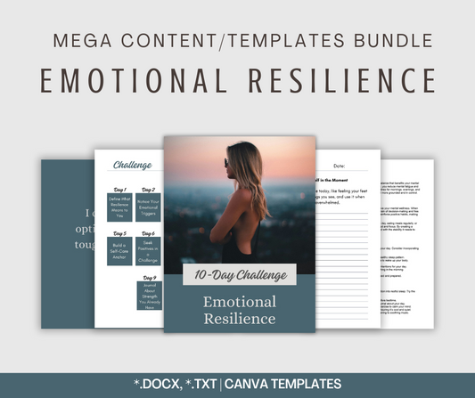 Emotional Resilience | MEGA Content and Templates Bundle