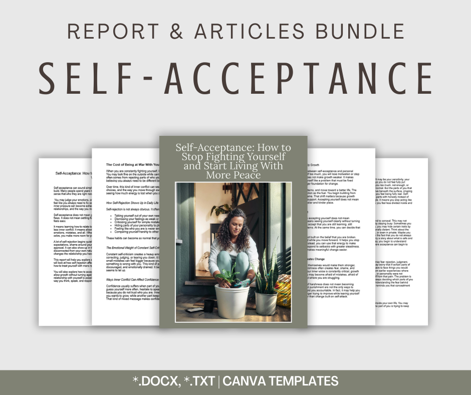 Self-Acceptance | Report & Articles Bundle
