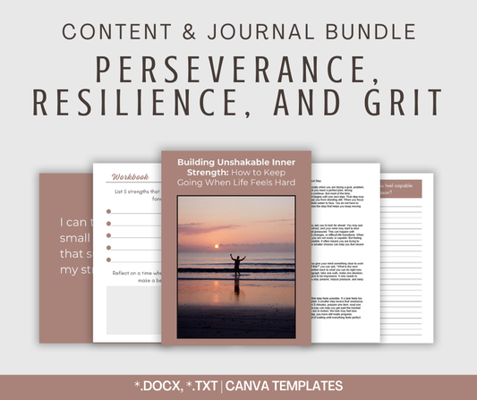 Perseverance, Resilience, and Grit | Content & Journal Bundle