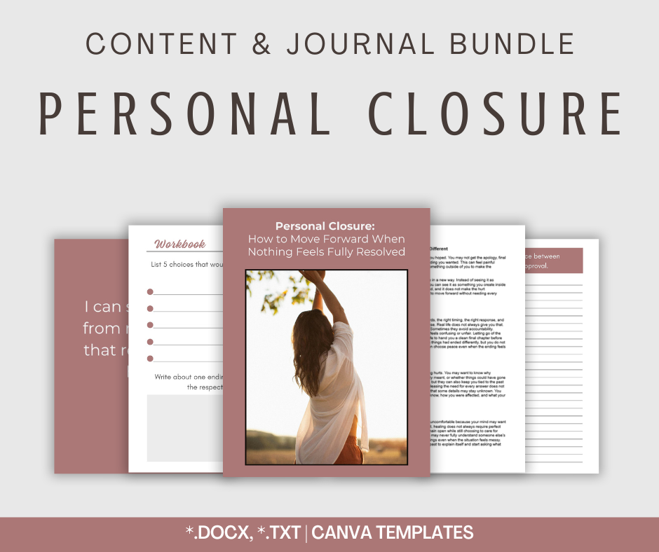 Personal Closure | Content & Journal Bundle