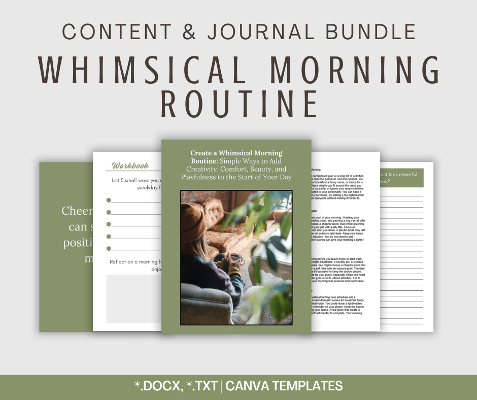 Whimsical Morning Routine | Content & Journal Bundle