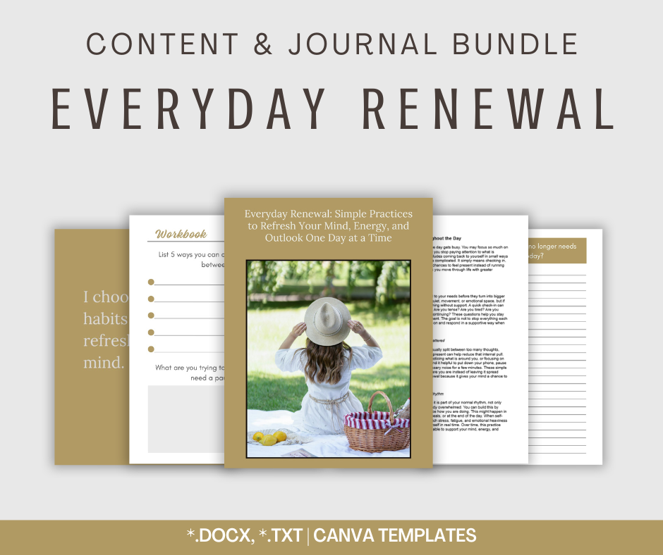 Everyday Renewal | Content & Journal Bundle
